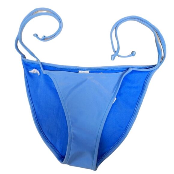 4/$16- Sky Blue Knotted Waist Bikini Bottom - Picture 1 of 4